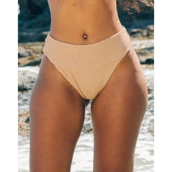 Show Me Your Mumu Del Rey Bikini Bottom in Latte L NWT - Picture 3 of 8